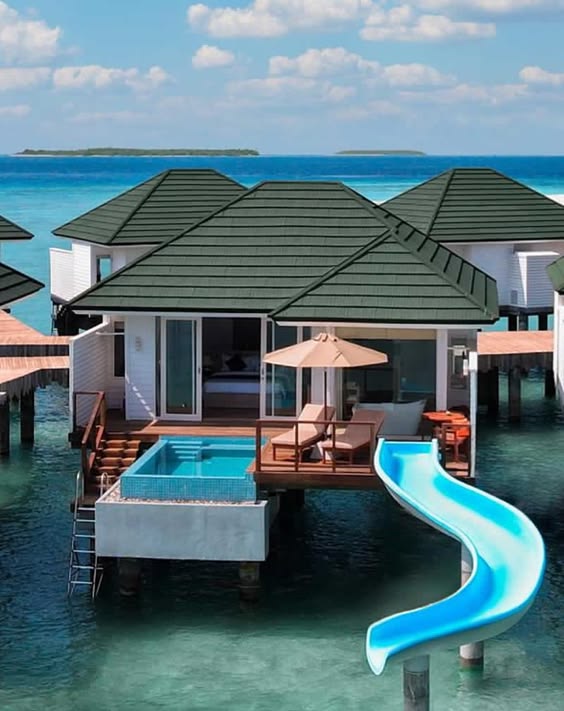 Water Villa Upgrade & Water Slide Experience